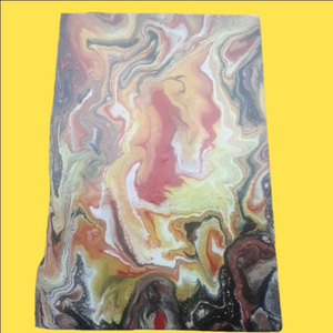 Ethereal Abstract Painting in Warm and Cool Tones